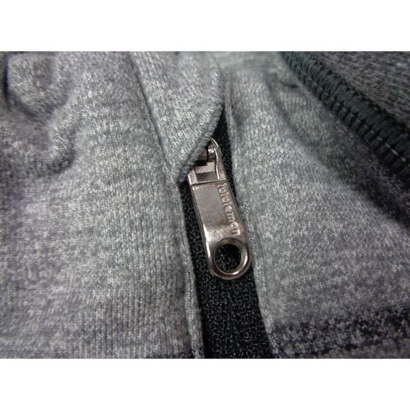 Lululemon Surge Warm Half Zip Pullover Shirt Mens L Gray Striped Long Sleeve - Picture 8 of 11